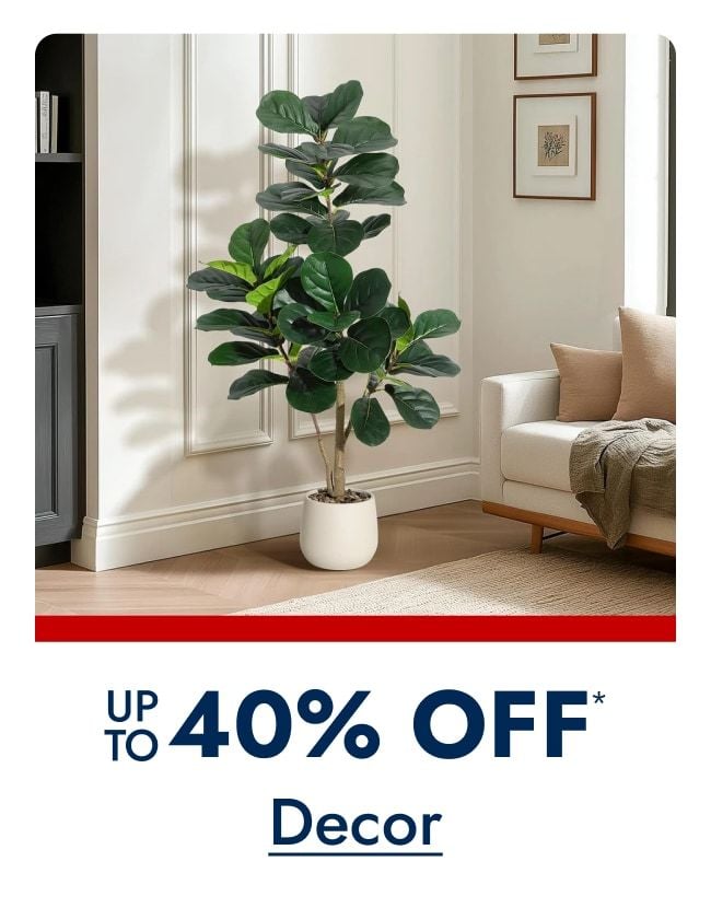 Decor Up to 40% off