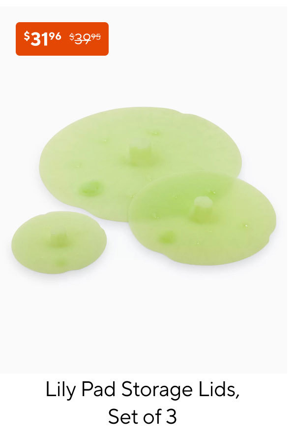 Sur La Table Lily Pad Storage Lids, Set of 3