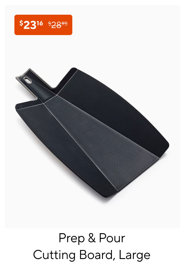 Sur La Table Prep & Pour Cutting Board, Large, Black