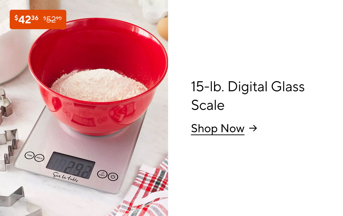 Sur La Table 15-lb. Digital Glass Scale