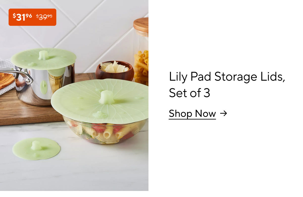 Sur La Table Lily Pad Storage Lids, Set of 3
