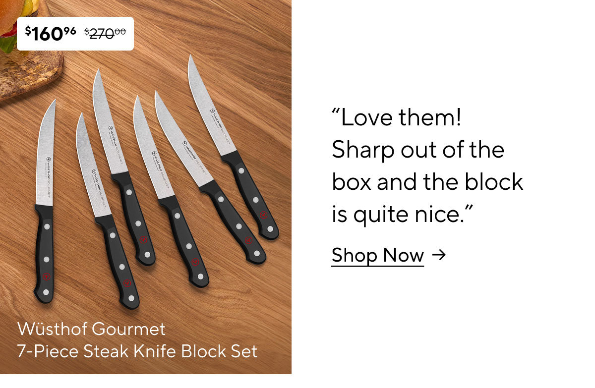 Wüsthof Gourmet 7-Piece Steak Knife Block Set