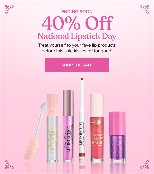 40% off National Lipstick Day