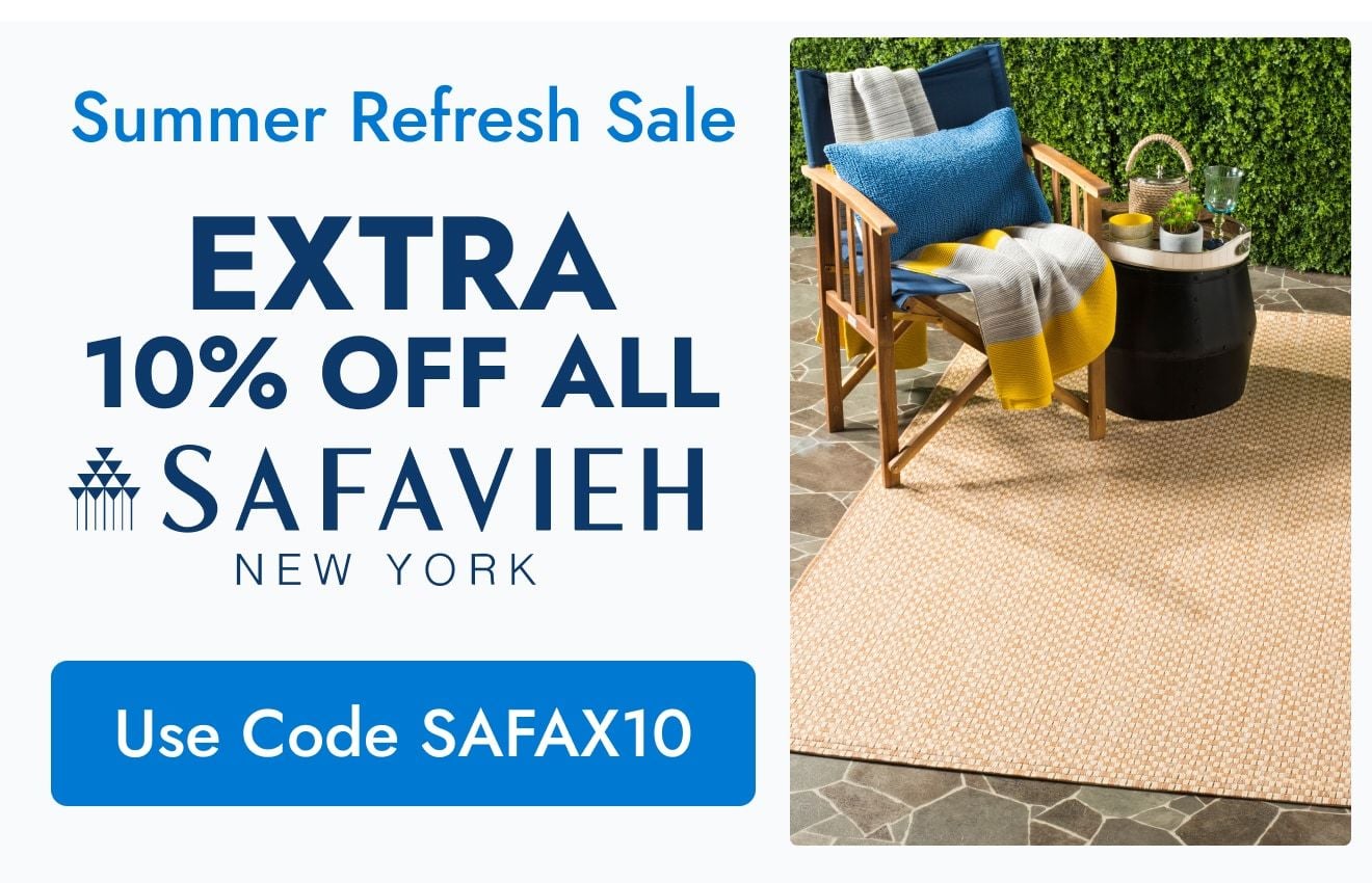 SAFAVIEH’s vast selection of trendy rugs, furniture, and home décor, so you can decorate beautifully with confidence.