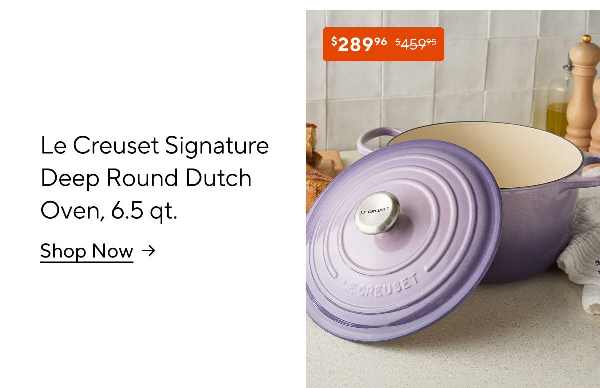 Le Creuset Signature Deep Round Dutch Oven, 6.5 qt.