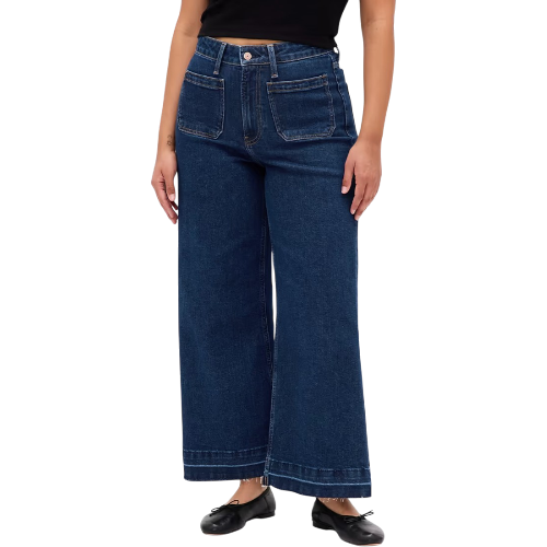 Gap High-Rise Stride Wide-Leg Ankle Jeans
