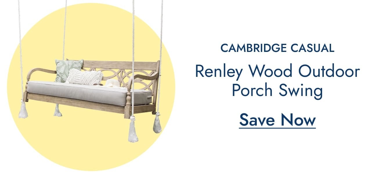 Cambridge Casual Renley Wood Outdoor Porch Swing