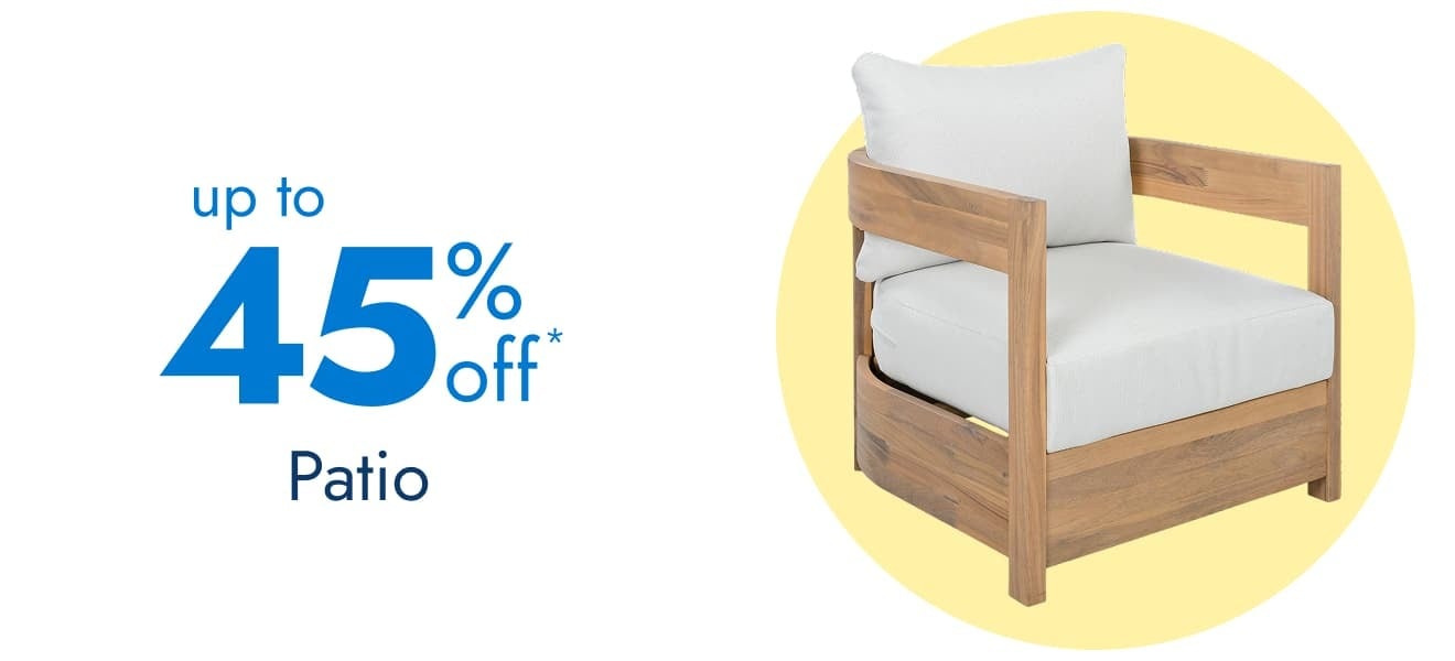 Patio up to 45% off