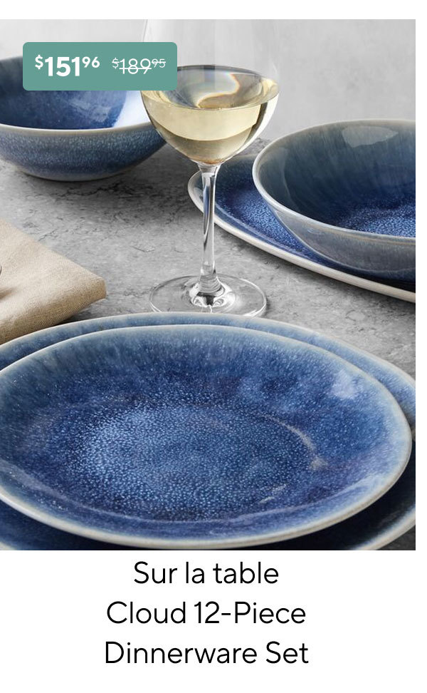 Sur la table Cloud 12-Piece Dinnerware Set