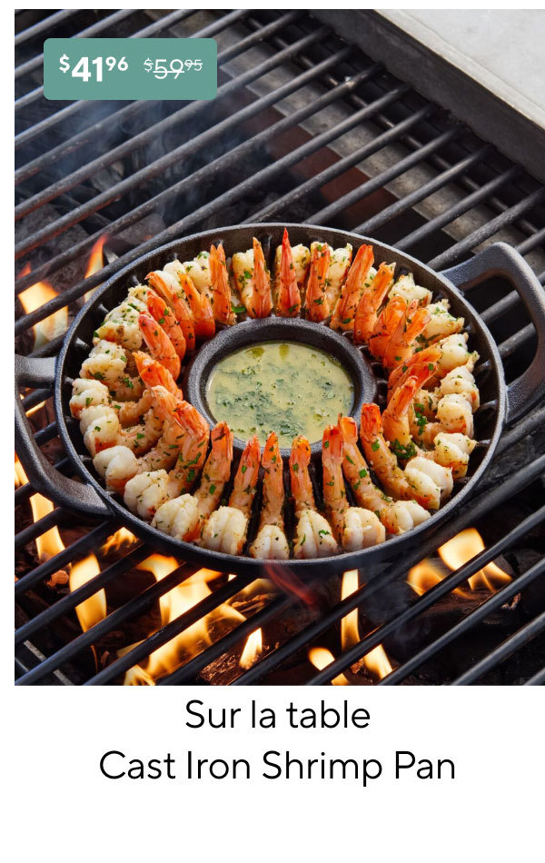 Sur La Table Cast Iron Shrimp Pan