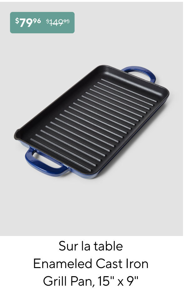 Sur La Table Enameled Cast Iron Grill Pan
