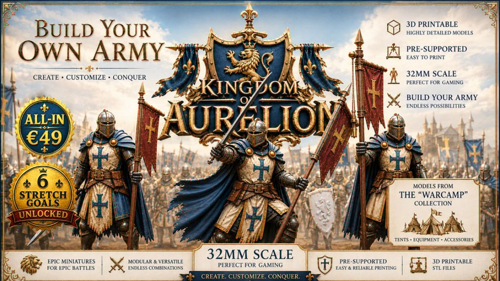 Kingdom of Aurelion:&nbsp; Fantasy Warrior Minis