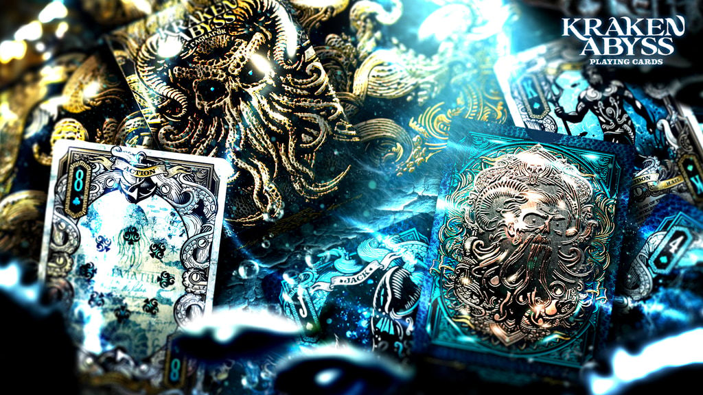 Kraken Abyss & Atlas: UV-Reactive Cards