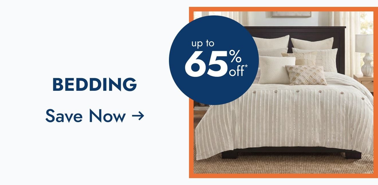 Bedding up to 65% off