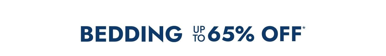 Bedding up to 65% off