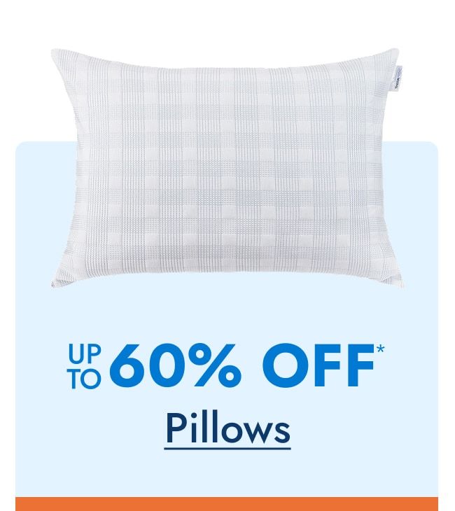 Pillows up to 60% off