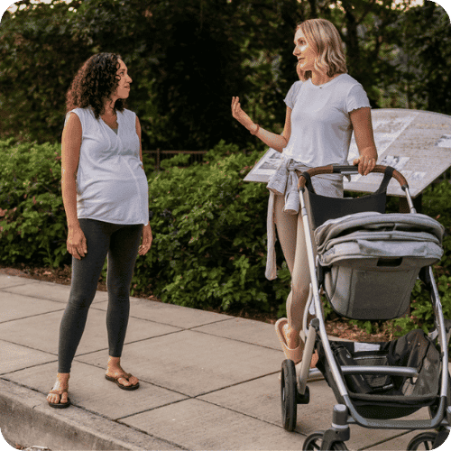 mom friends hanging out before they realized their parenting differences