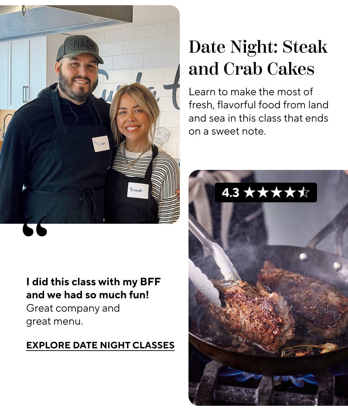 Date Night: Steak and Crab Cakes Date Night: Steak and Crab Cakes