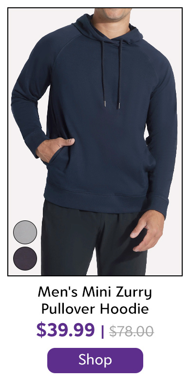 90 Degree by Reflex Men's Mini Zurry Pullover Hoodie