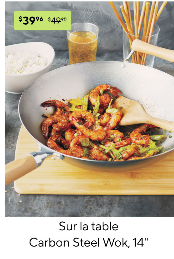 Sur la table Carbon Steel Wok, 14