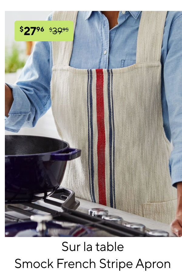 Sur la table Smock French Stripe Apron