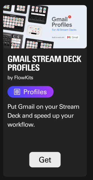Gmail Stream Deck Profiles by FlowKits