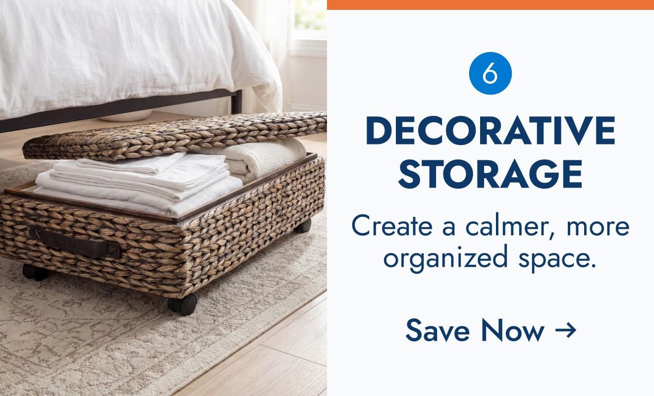Decorative Storage - Create a calmer, more organized space