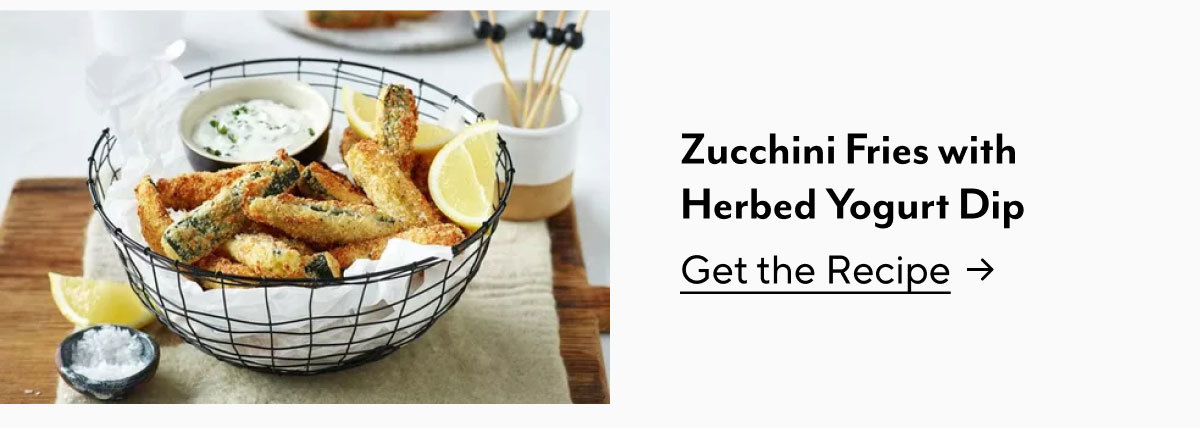 Zucchini Fries With Herbed Yogurt Dip