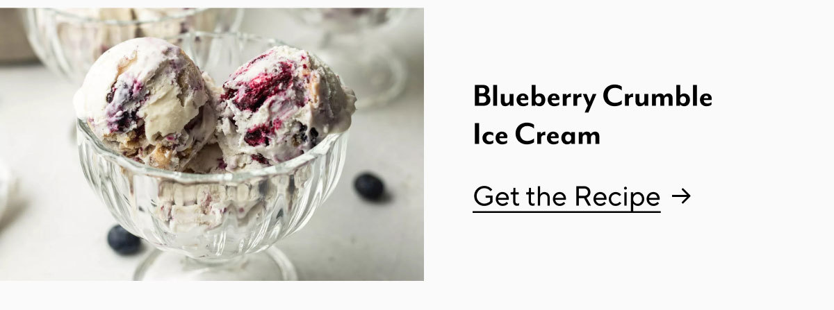 Blueberry Crumble Ice Cream
