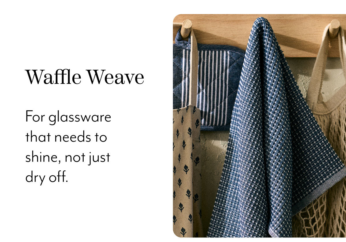 Sur La Table Essential Waffle-Weave Towels, Set of 2
