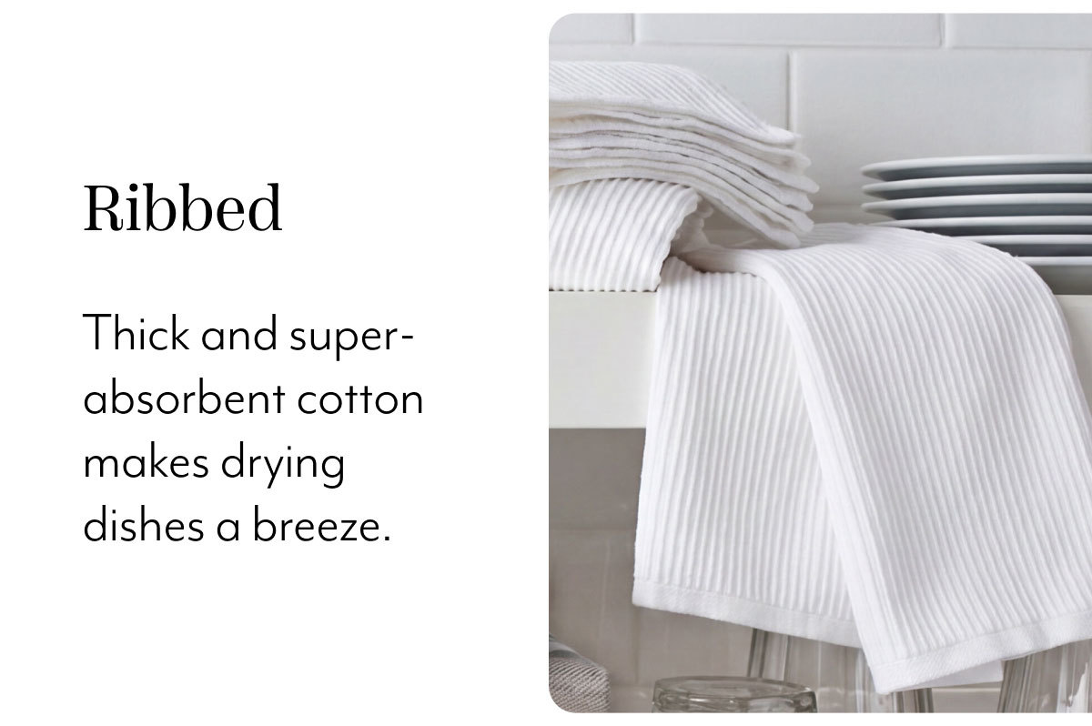 Sur La Table Ribbed Kitchen Towels, Set of 2