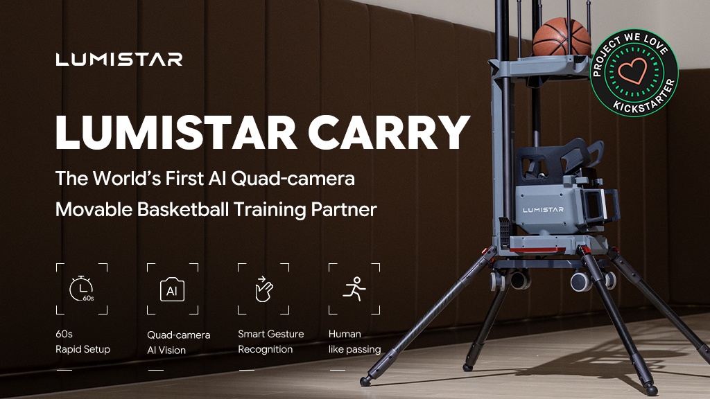 LUMISTAR CARRY: Quad-Camera AI Basketball Training Partner