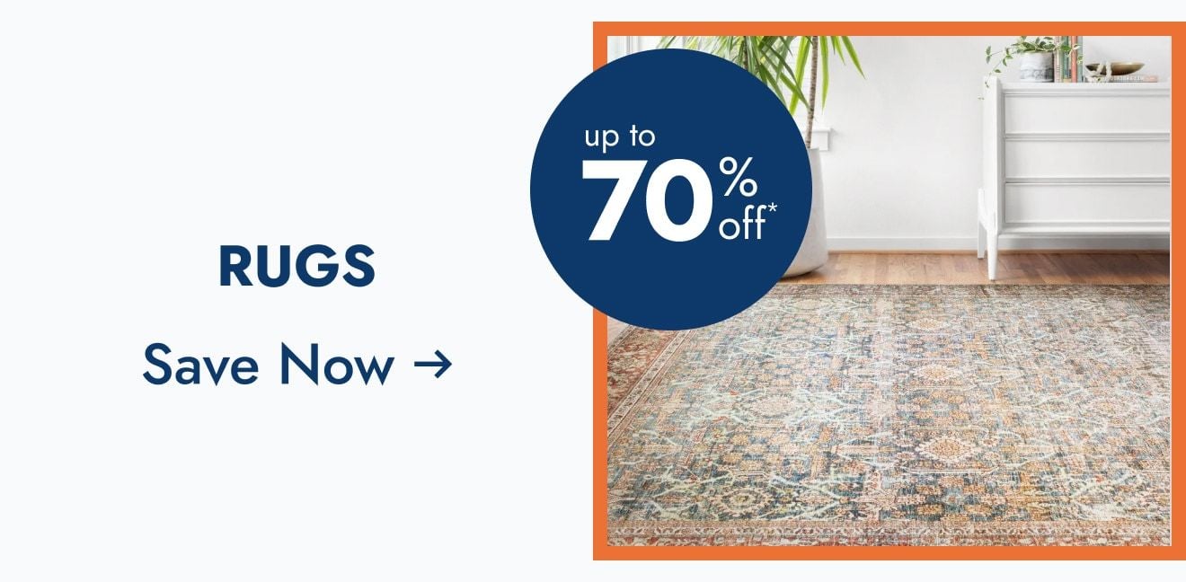 Rugs up to 70% off