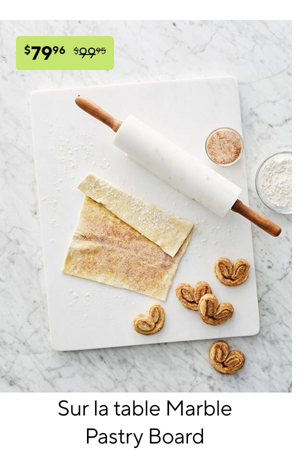 Sur la table Marble Pastry Board