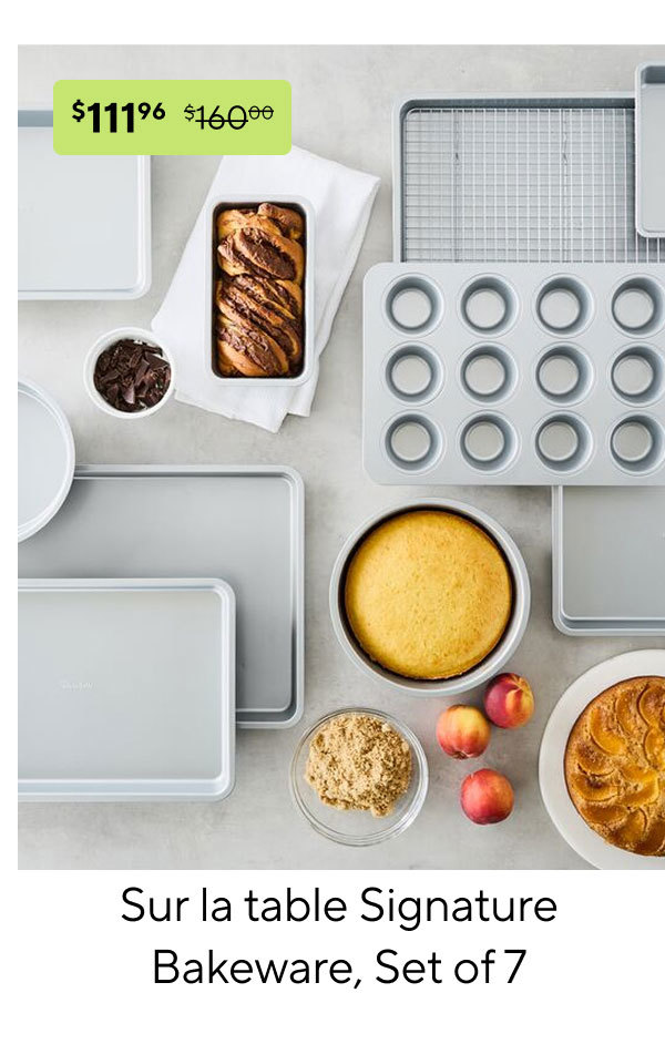 Sur la table Signature Bakeware Set of 7