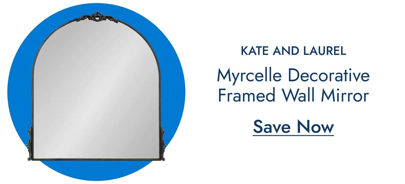 Kate and Laurel Myrcelle Decorative Framed Wall Mirror