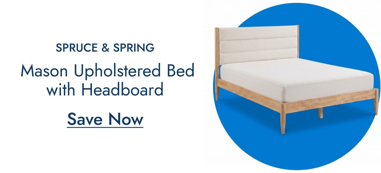 Spruce & Spring Mason Upholstered Platform Bed Frame