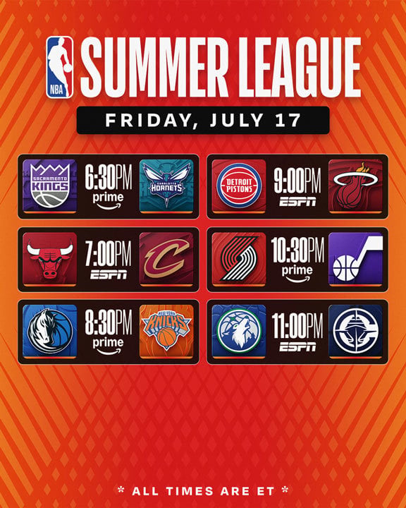Today's schedule