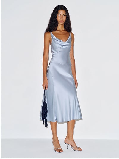 Olivine Silk Two Piece