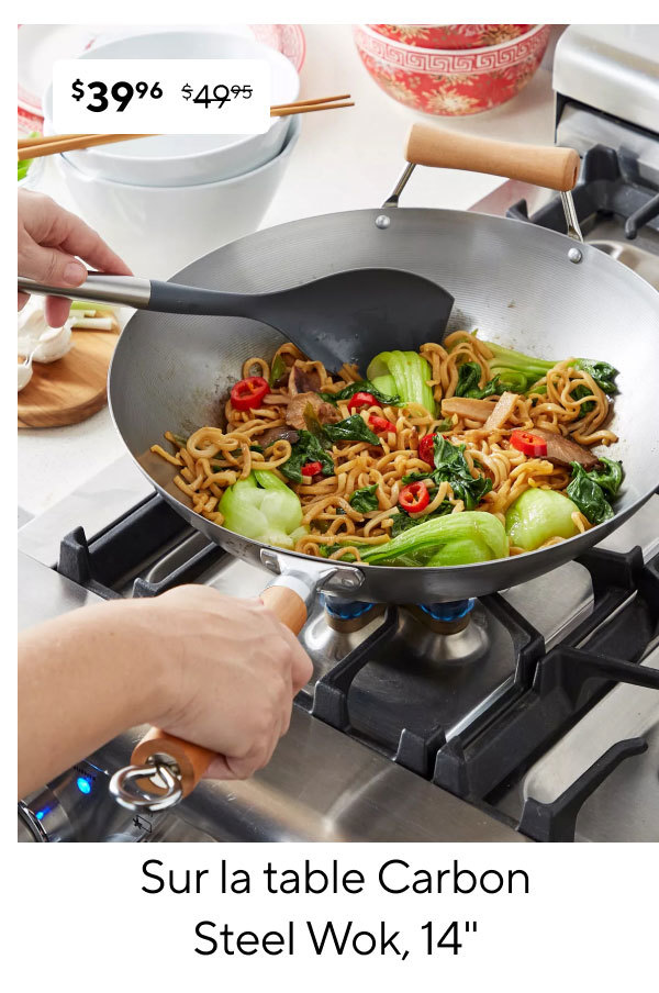 Sur la table Carbon Steel Wok, 14