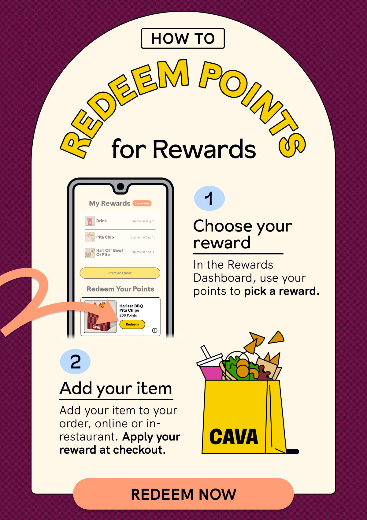 How to redeem points for rewards