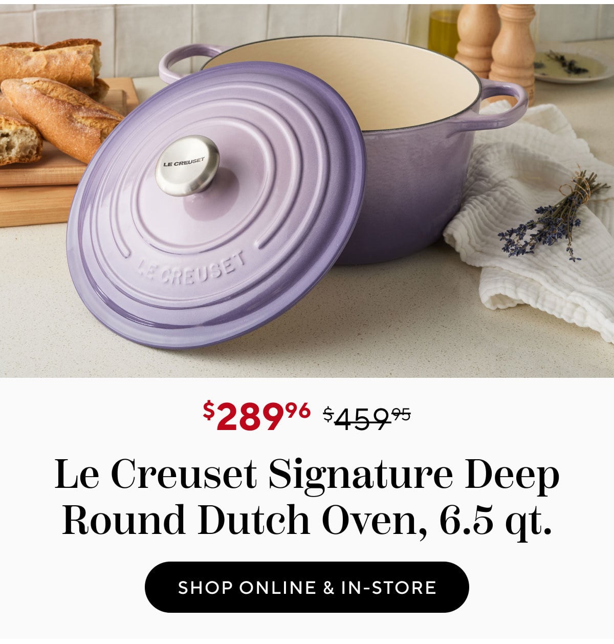 Le Creuset Buffet Casserole with Glass Lid, 3.5 qt.