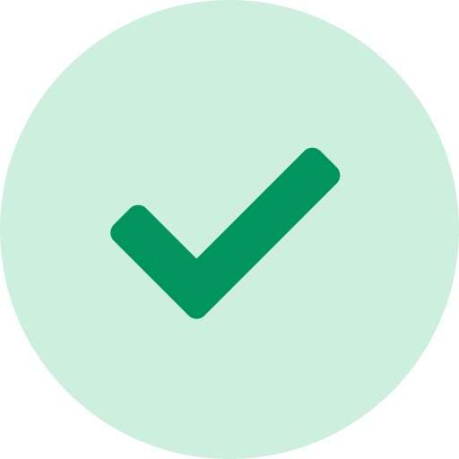 Green checkmark