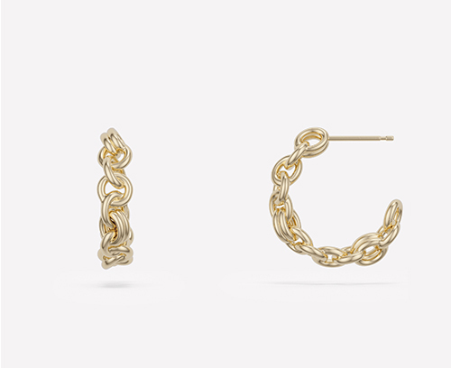 Spinelli Kilcollin : Fused Serpens Earrings YG 