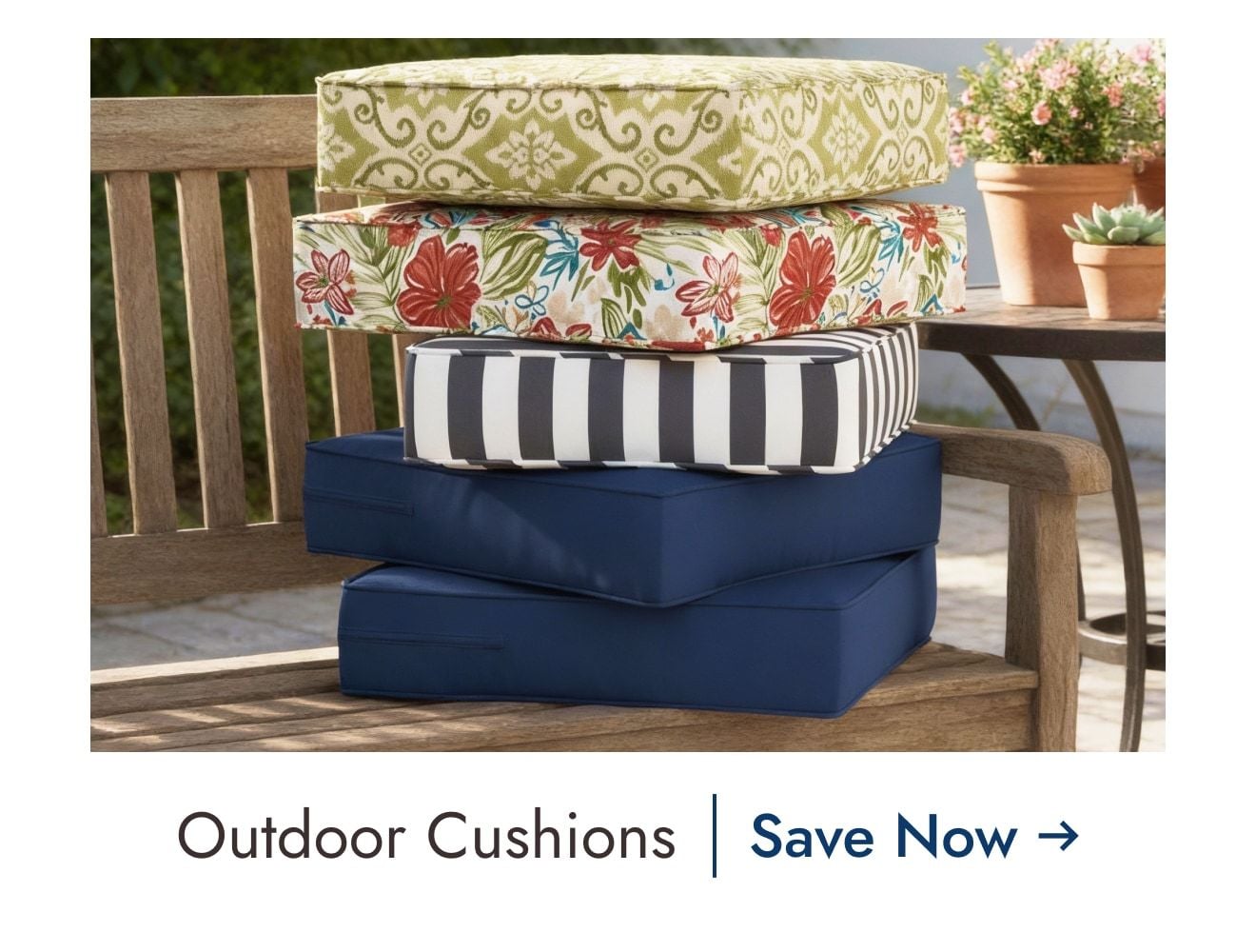 Save on Outdoor Cushions