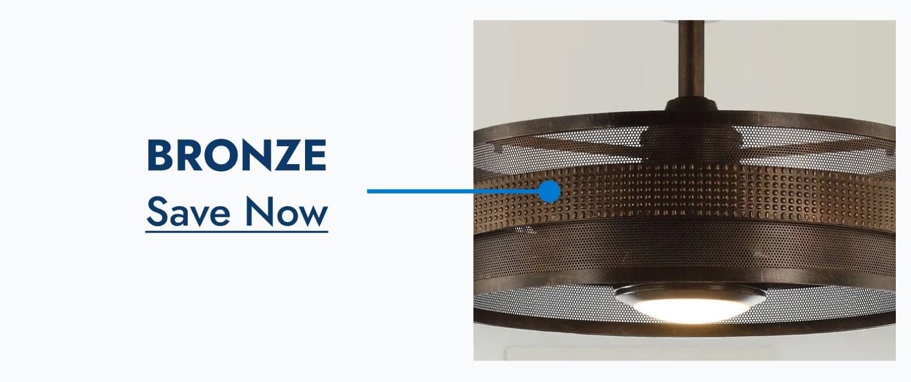 Save on Bronze Finish Fans