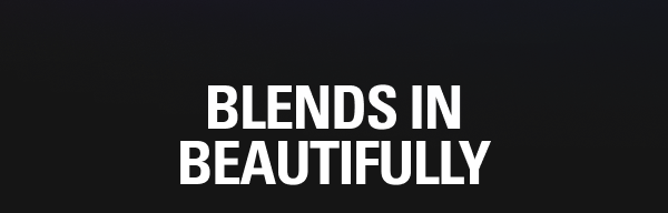 BLENDS IN BEAUTIFULLY