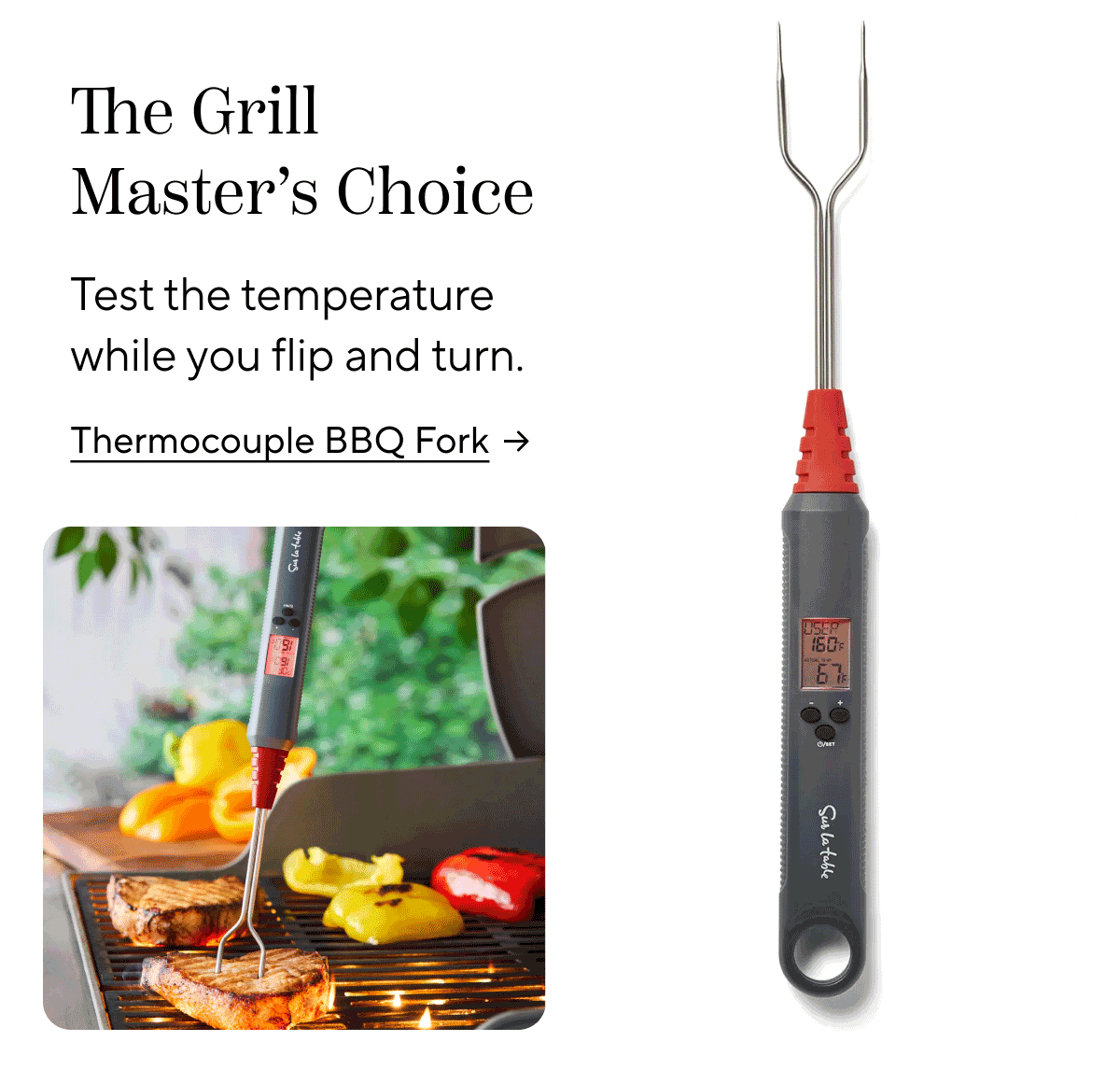 Sur La Table Thermocouple BBQ Fork