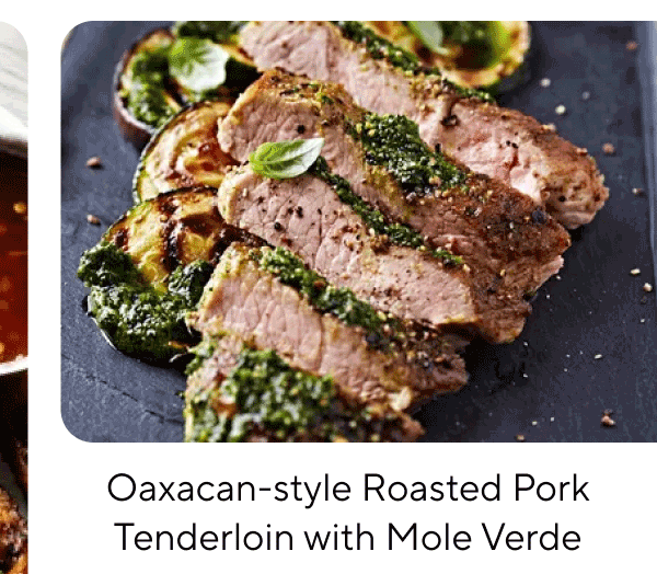 Oaxacan-style Roasted Pork Tenderloin with Mole Verde