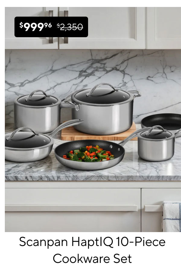 Scanpan HaptIQ 10-Piece Cookware Set